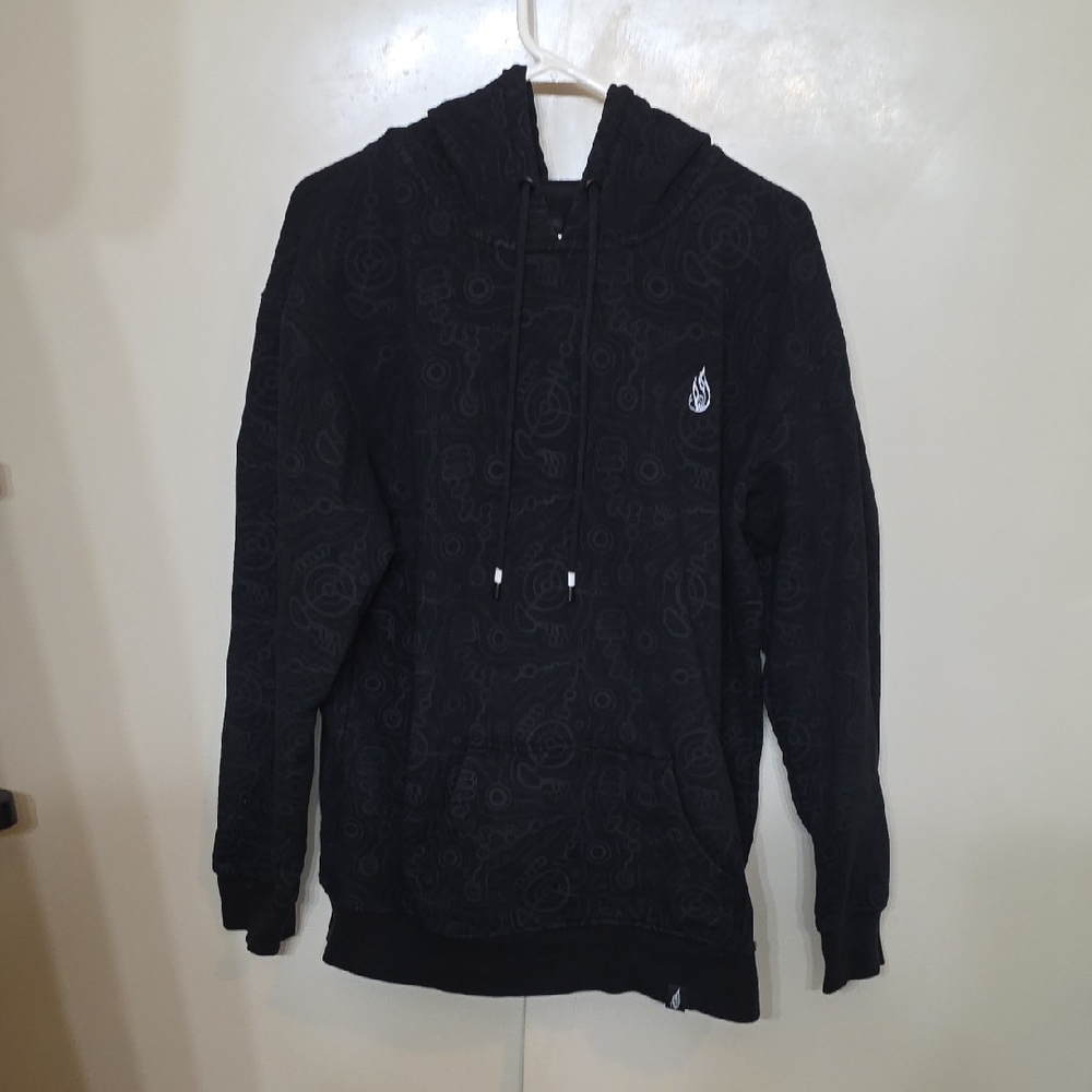 Men's Black Graphic Hoodie